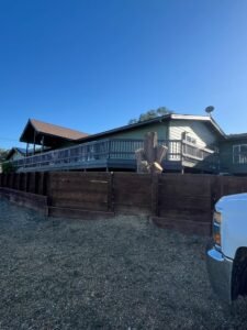 Tree stump after removal service in La Grange CA